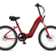 Red Folding Electric Bike