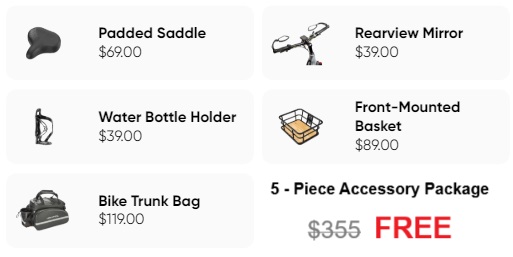 FREE ACCESSORIES